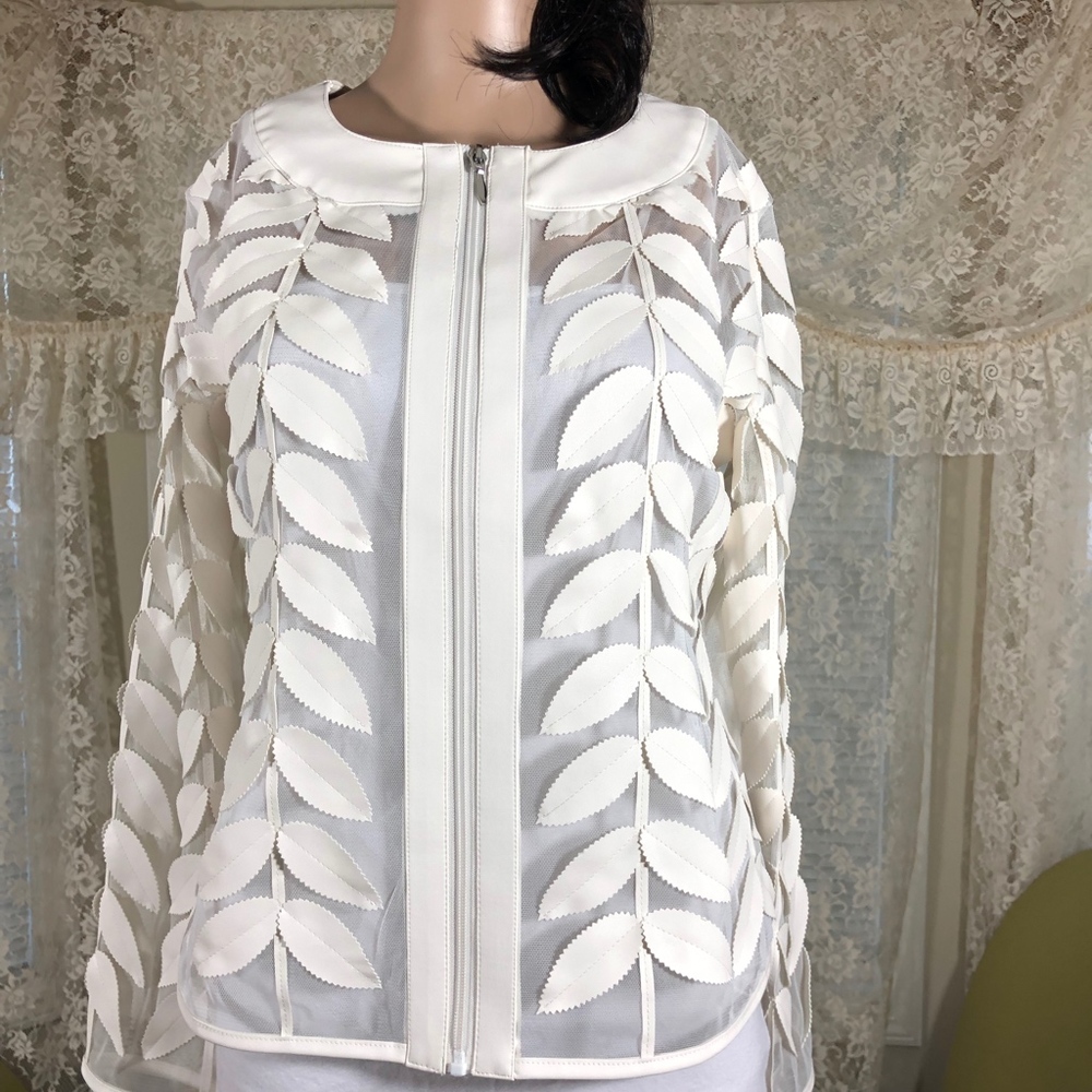 Rare Luxury Leaf Jacket NWOT - Picture 6 of 6